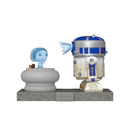 R2-D2 e Princesa Leia Holograma – Funko Pop! Deluxe Star Wars | Edição Icônica com Protetor Grátis