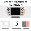ANBERNIC RG40XX H Console De Jogo Portátil 4.0 Polegadas Suporte De Joystick De Tela IPS 5g WiFi Bluetooth RGB Iluminação Retro Vídeo Game