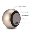 Mini Caixinha De Som De Metal Bluetooth Amplificada de 3W Potente