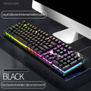 Teclado Gamer K500 com Fio, Mecânico, Luminosa com Bloqueio de Cores, Ergonômico e Botões Sem Conflito - Acessórios para PC Desktop