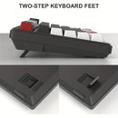 Teclado Gamer Mecânico MageGee 75% com Iluminação Azul e Interruptores Amarelos, Controle por Knob e EVA Foam