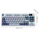 Teclado Gamer K86 com Retroiluminação Colorida, Mecânico, 87 Teclas, Conexão com Fio/ Sem Fio, Hot Swap Silencioso para Computador e Tablet