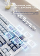 Teclado Gamer K86 com Retroiluminação Colorida, Mecânico, 87 Teclas, Conexão com Fio/ Sem Fio, Hot Swap Silencioso para Computador e Tablet