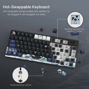 Teclado Mecânico Gamer WOMIER S-K80 75% Hot Swappable com Display Inteligente - Com Fio para PC, Computador e Laptop
