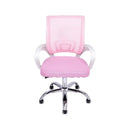 Cadeira de Escritório Ergonômica Begônia com Tela Mesh Rosa